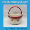 Wholesale ceramic toothpick holder in snowman shape